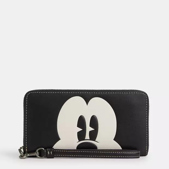 Disney X Coach NWT 100th Anniversary Long Zip Around Wallet With Mickey Mouse - Picture 1 of 4